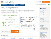 Tablet Screenshot of movingstorageservice.com